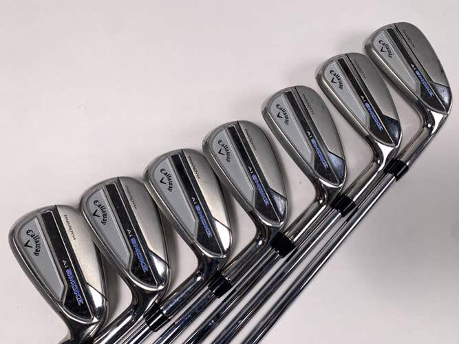 Callaway Paradym Ai Smoke Iron Set 5-PW+GW Elevate MPH 95g Regular RH