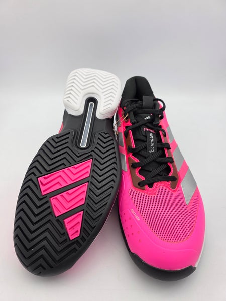 Men Sz 10.5 Adidas Tennis Court Shoes Adizero Ubersonic 5 JQ2901 Pink/Black Auth adidas adizero Ubersonic 5 Tennis Sneakers - Pink | Free  main image 2