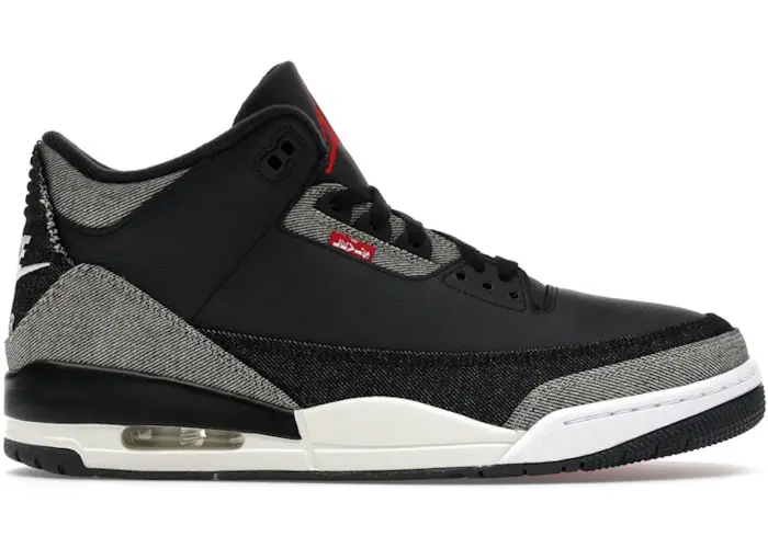 Size 8 - Jordan 3 Retro Levis Black IR0914-400