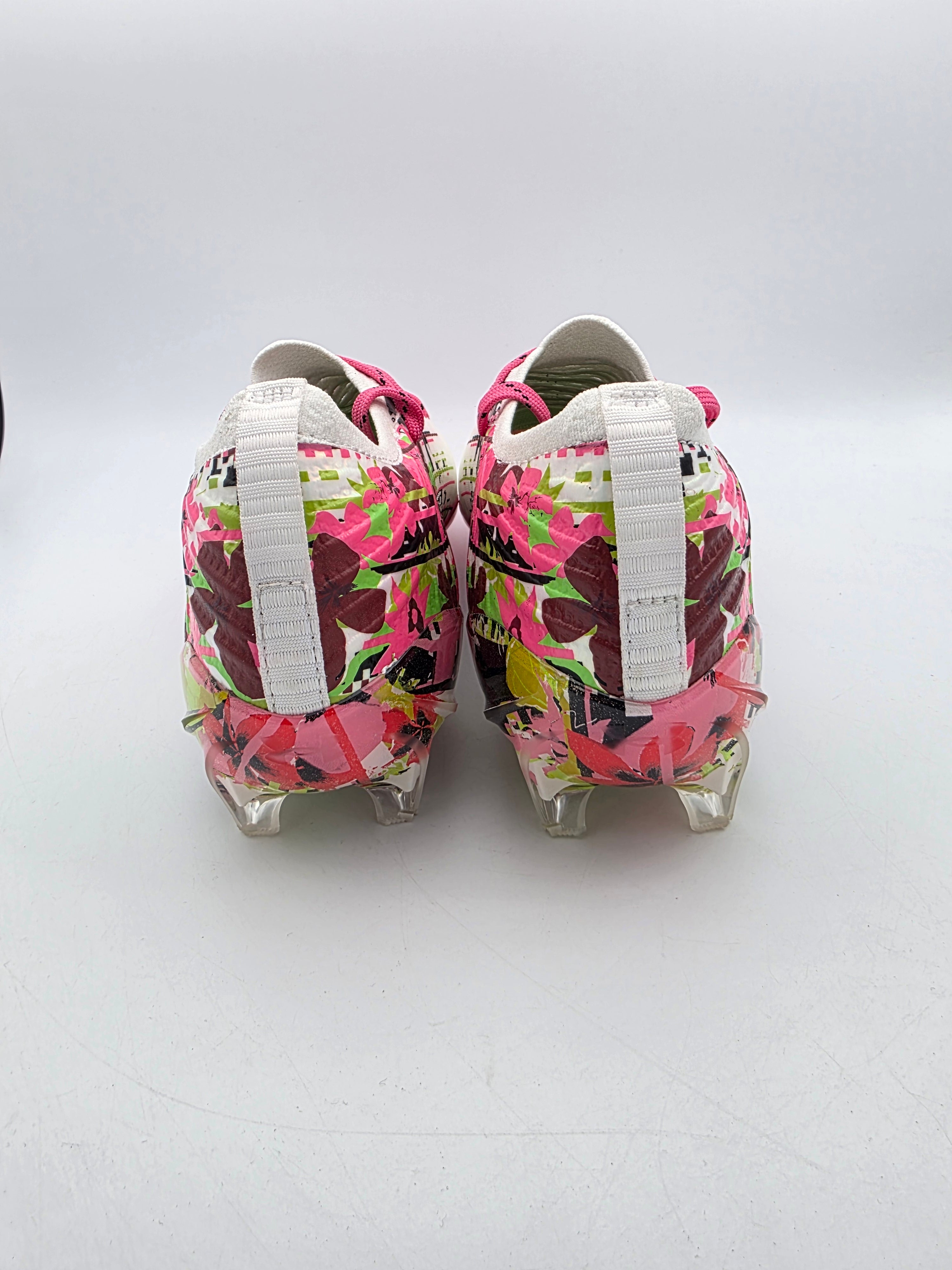 Under Armour Blur Pro LE Lacrosse Cleats Men\'s 9.5 White Pink Floral 6006433-100 Under Armour Blur Pro LE Lacrosse Cleats 6006433‑100 Mens  main image 2