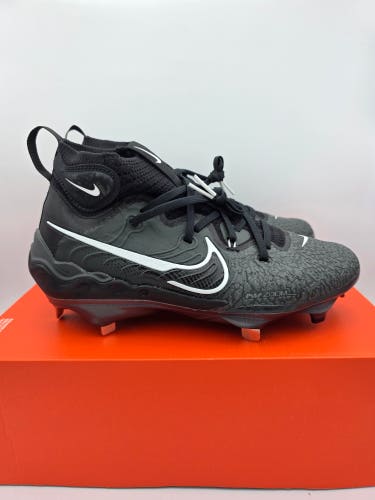 Nike Alpha Huarache NXT 'Black Dark Smoke Grey' Baseball Cleats Men's Size 8
