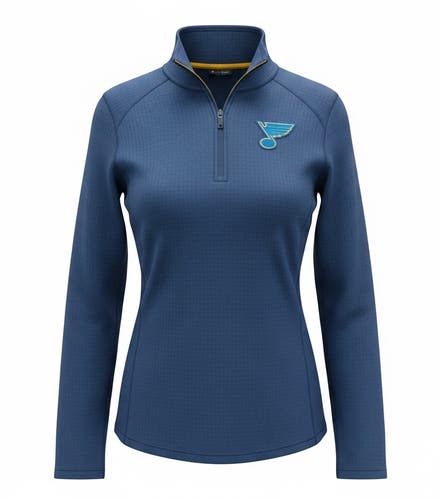 Fanatics Navy Blue Quarter Zip St Louis Blues Team Issued Women’s (New) 52947