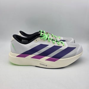 Adidas Adizero EVO SL White Purple Lime Burst JS4495 Men’s Size 9