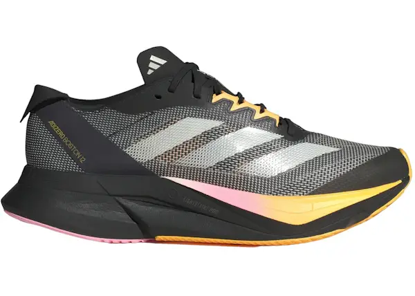 Size 8.5 - adidas Adizero Boston 12 Core Black Zero Metalic Spark (Women's) IF92