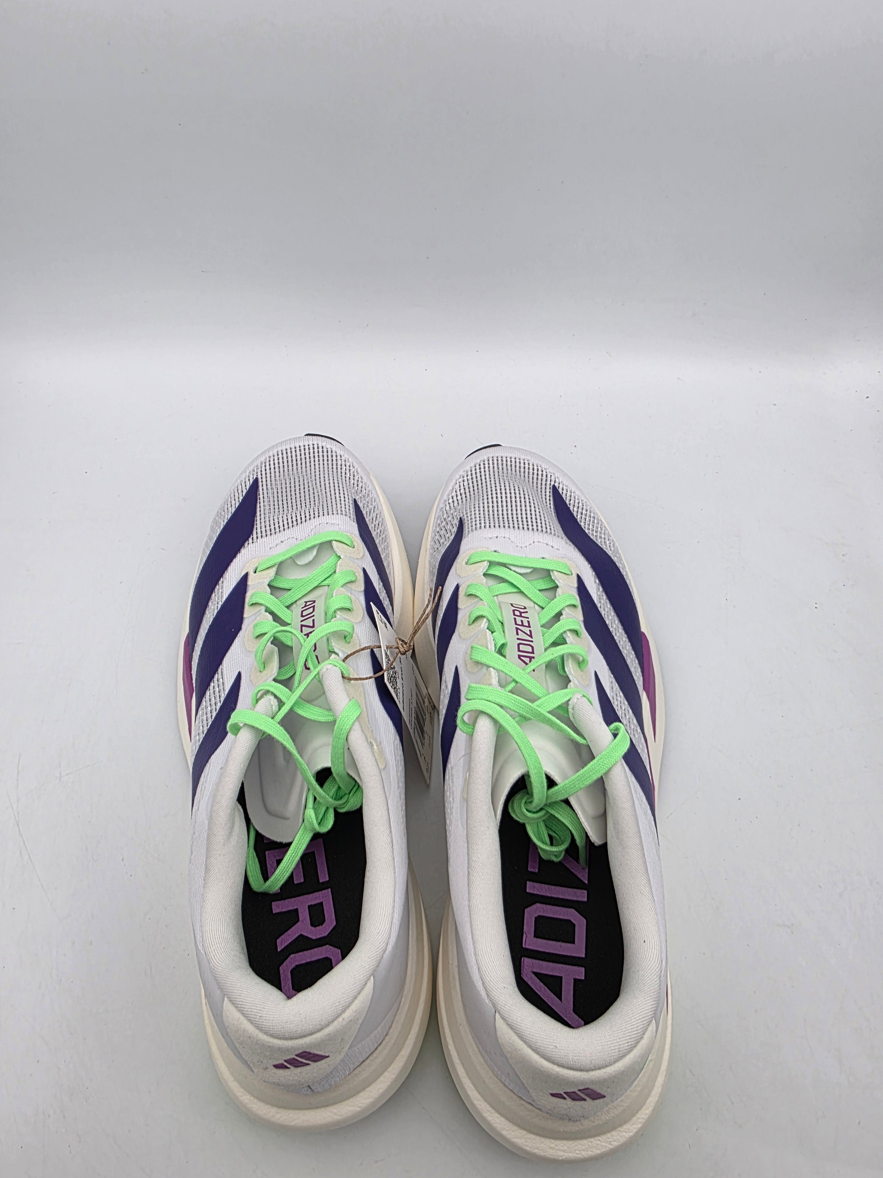 Adidas ADIZERO EVO SL White Collegiate Purple JS4456 Women display picture 1