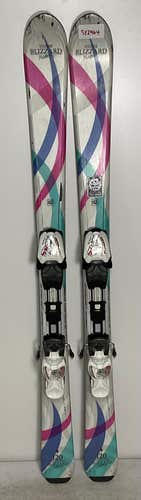 Kid's All Mountain 120cm Blizzard Viva Jr Skis With Blizzard IQ 4.5 Bindings (Used)(SY2964)