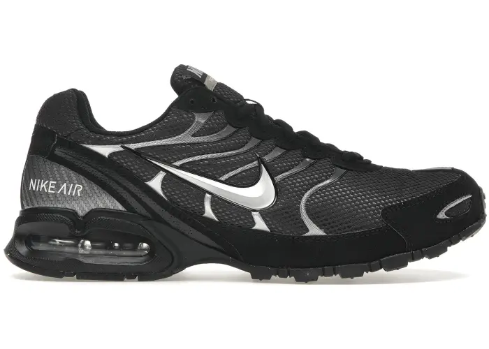 Size 13 - Nike Air Max Torch 4 Black Silver Mens 343846-002