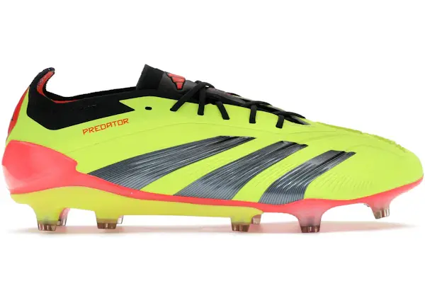 Size 9.5 - adidas Predator 24 Elite Low FG Team Solar Yellow Core Black Solar Re