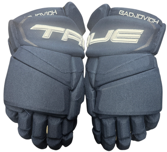 True Catalyst 9x Pro Stock Custom Navy Hockey Gloves 15" NHL New ICH (14960)