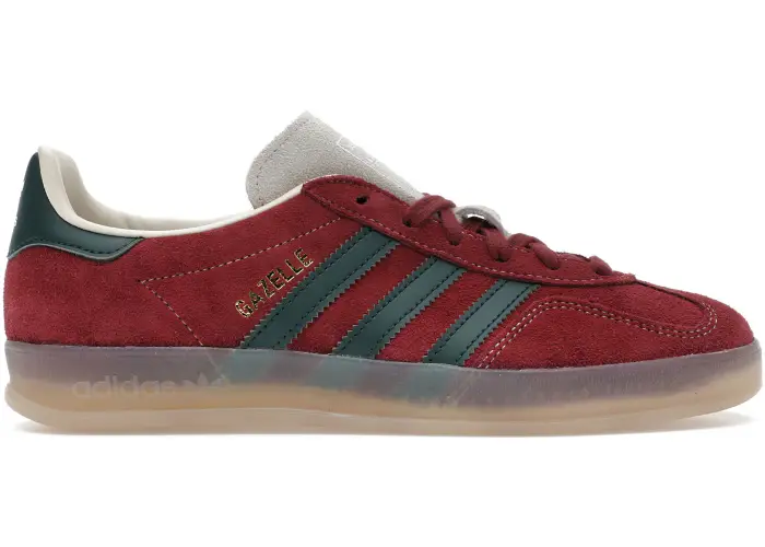 Size 9.5 - adidas Gazelle Indoor Shadow Red Shadow Green JH5403