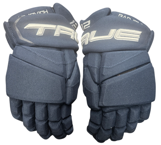 True Catalyst 9x Pro Stock Custom Navy Hockey Gloves 14" NHL New ICH (14961)