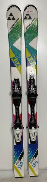 Kid's Fischer 130cm All Mountain Koa Skis With Fischer FJ4 Bindings (Used)(SY2967)