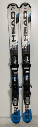 Kid's HEAD 117cm All Mountain SuperShape Team Skis With Tyrolia Sympro 7.5 Bindings (Used)(SY2968)