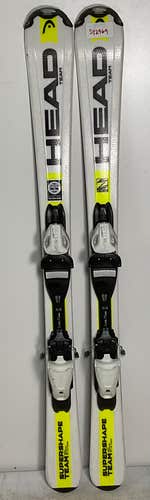 Kid's HEAD 117cm All Mountain SuperShape Team Skis With Head LRX 4.5 Bindings (Used)(SY2969)