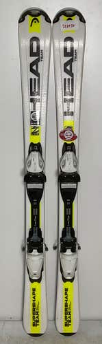 Kid's HEAD 117cm All Mountain SuperShape Team Skis With Head LRX 4.5 Bindings (Used)(SY2970)