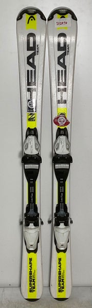 Kid's HEAD 117cm All Mountain SuperShape Team Skis With Head LRX 4.5 Bindings (Used)(SY2970)