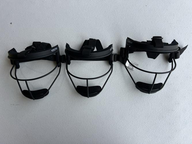 Lot of 3 Rip-it Women's Defense Pro Softball Fielder's Face Mask Mixed condition