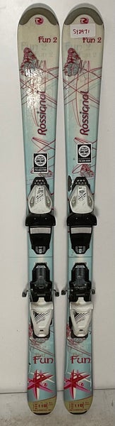 Kid's Rossignol 110cm All Mountain Fun 2 Skis With Tyrolia 4.5 Bindings (Used)(SY2971)