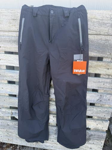 2026 Mens Thirtytwo Gateway Snowboard Pants Black Size Small NWT