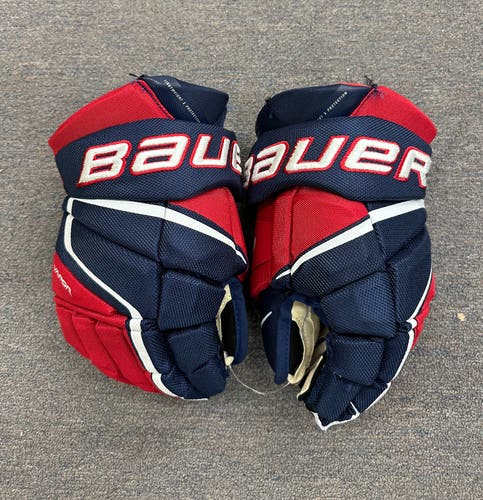 Red Junior Bauer Vapor 3X Pro Gloves 13" (New)