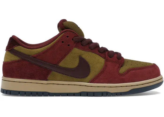 Size 7.5 - Nike SB Dunk Low Dark Team Red Olive Flak HQ1625-600