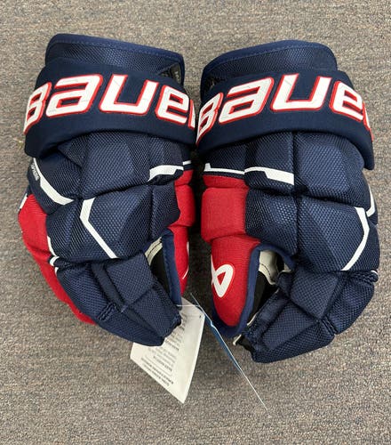 Red Junior Bauer Supreme Mach Gloves 13" (New)