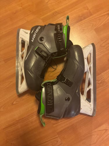 2022 Bauer Konekt HF2 Hockey Goalie Skates Regular Width Senior size 8-8.5 (Used)