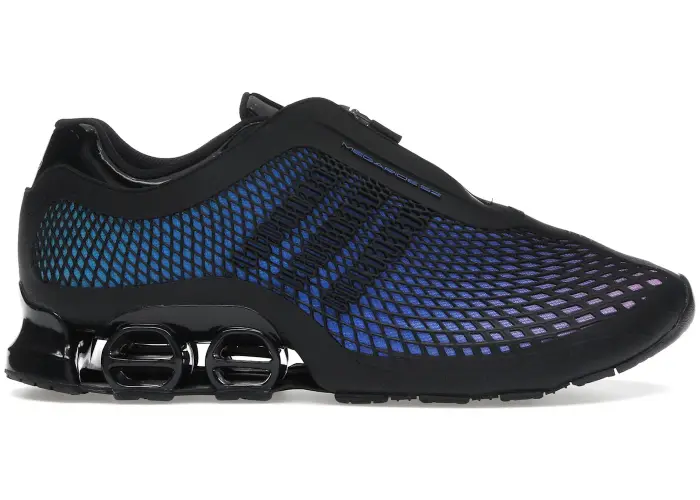 Size 7.5 - adidas Megaride S2 black blue mens JR5743