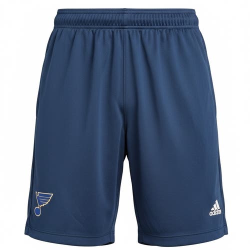 Adidas St Louis Blues Navy Blue Shorts (New) 64324