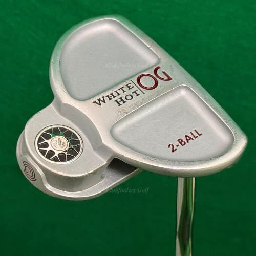 Odyssey White Hot OG 2-Ball 35.5" Double-Bend Mallet Putter w/ Super Stroke