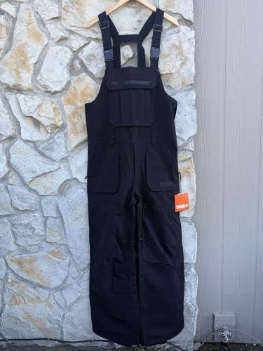2026 Mens Thirtytwo Basement Bib Snowboard Black Size  Medium NWT