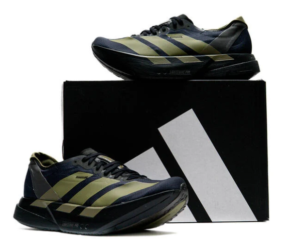 Size 7 - adidas Adizero Adios Pro 4 Black Focus Olive JP6314