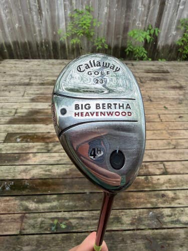 Callaway Big Bertha Heavenwood 4 Hybrid 23 RCH 75w Regular Flex 39.5 NICE