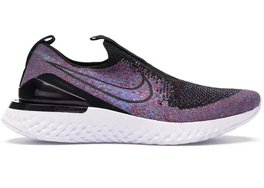Size 7.5 - Nike Epic Phantom React Flyknit Black University Red Hyper Jade (Wome