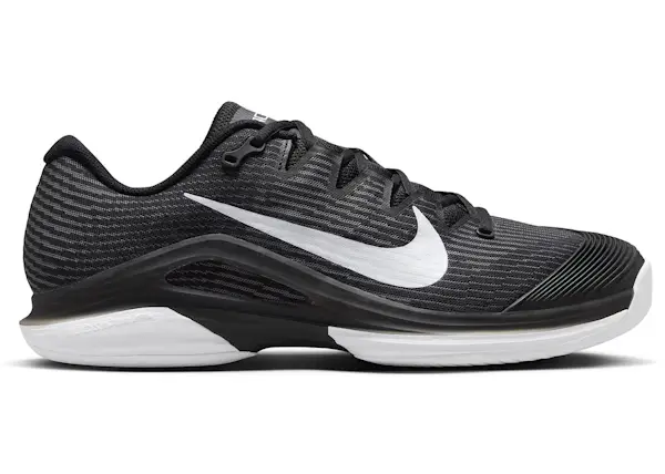 Size 6 - Nike Court Air Zoom Vapor 12 HC Black Dark Smoke Grey White FV5552-001