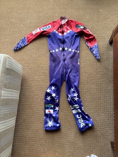 Women's Small Spyder U.S. Ski Team Ski Suit (Used) FIS Legal