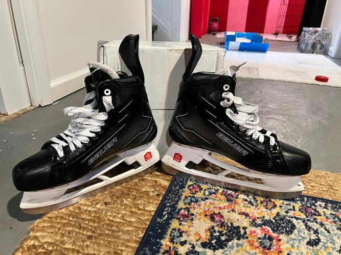 Black/Gray 2025 Bauer Supreme M50 Pro Hockey Skates Regular Width 11.5 (Used - Like New)