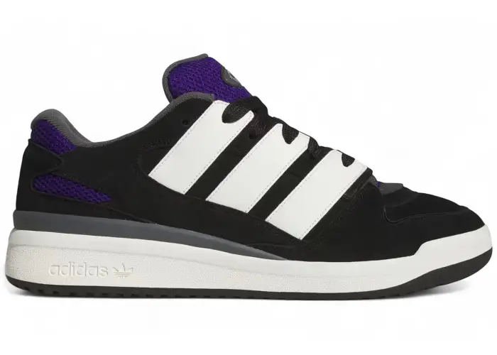 Size 9 - adidas Forum2000 Black White Collegiate Purple Gum JI3278