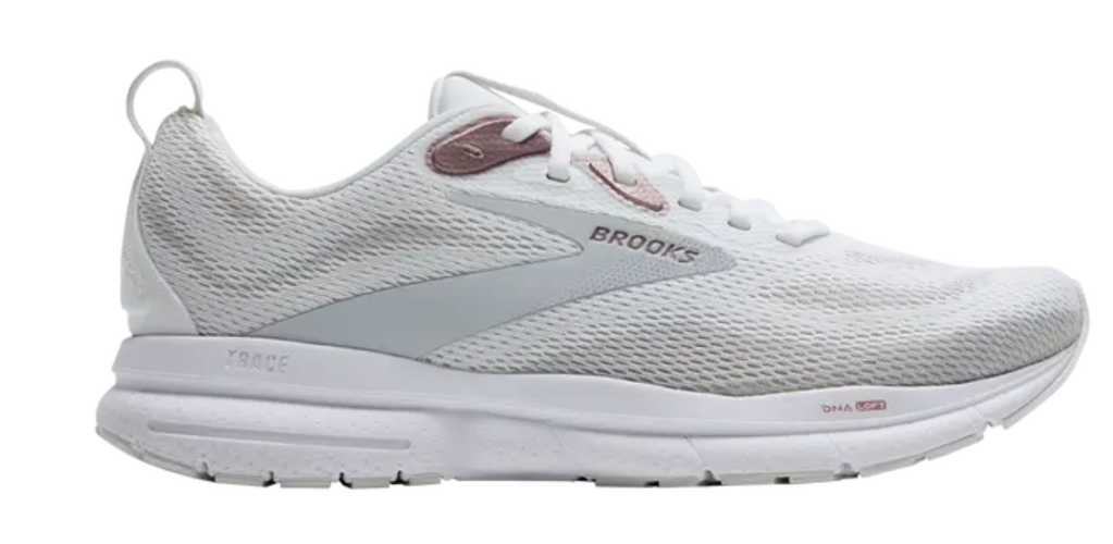 Size 9.5 - Brooks Wmns Trace 4 'White Oyster Rose' 120441-1B-192