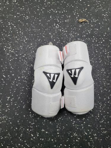 Used Warrior RABIL NEXT Lacrosse Arm Pads/Guards White XS 11849-S000038699
