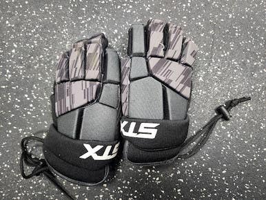 Used STX STALLION 75 Lacrosse Gloves Junior Black SM 11849-S000038820