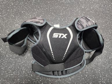 Used STX STALLION 75 Lacrosse Shoulder Pads Black SM 11849-S000038819