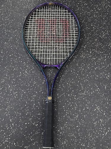 Used Wilson APT OVERSIZE Adult Tennis Racquet Purple Unknown 11849-S000038953