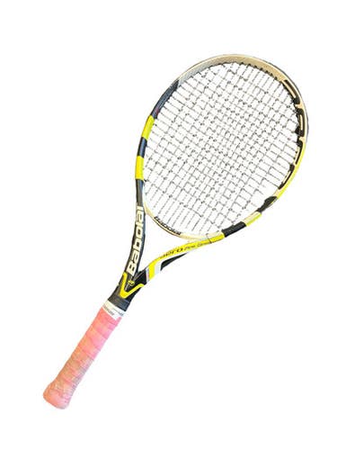 Used Babolat AERO PRO DRIVE Adult Tennis Racquet Yellow 4 1/4" 10299-S000309195