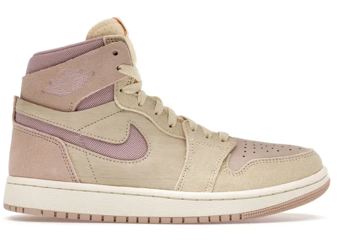 Size 9.5 - Jordan 1 High Zoom Air CMFT 2 Muslin Plum Chalk (Women's) DV1305-100