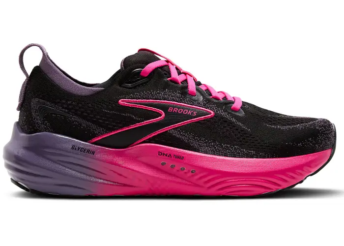 Size 6 - Brooks Glycerin 22 Black Montana Fuchsia (Women's) 120434-1B-093