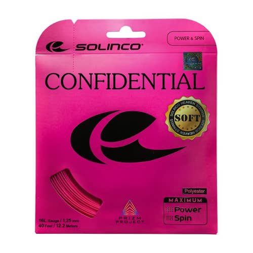 Solinco Confidential Soft Co-Polyester Tennis String Set 40 ft / 12.2 m -...