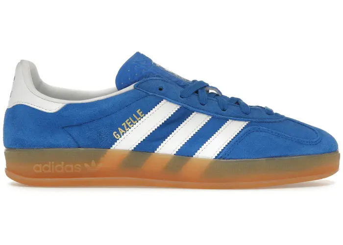 Size 7.5 - adidas Gazelle Indoor Blue White JI2061
