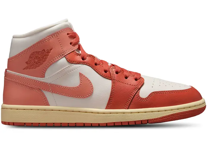 Size 7.5 - Jordan 1 Mid Madder Root (Women's) BQ6472-180