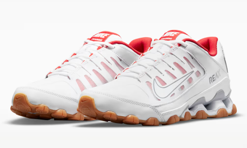 Size 9 - Nike Reax 8 TR White Wolf Red mens 621716-103